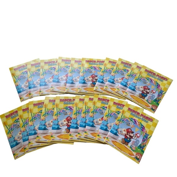 Paper Mario Sticker Star Folders Set of 20 Promotional Memorabilia Nintendo 3DS - Picture 4 of 5